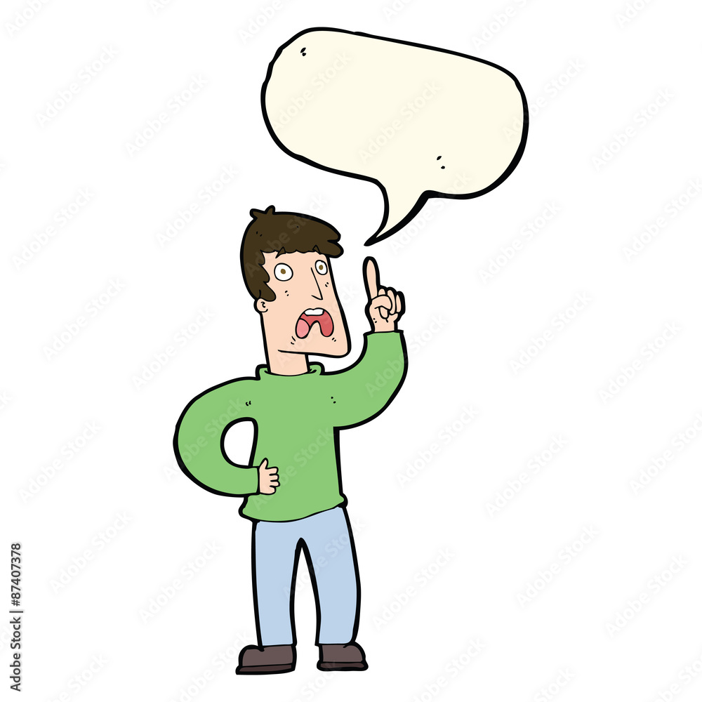 cartoon man with complaint with speech bubble cartoon man with complaint with speech bubble