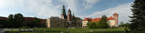 Wawel Cathedral and the Royal Palace in Krakow, Poland. #87407941