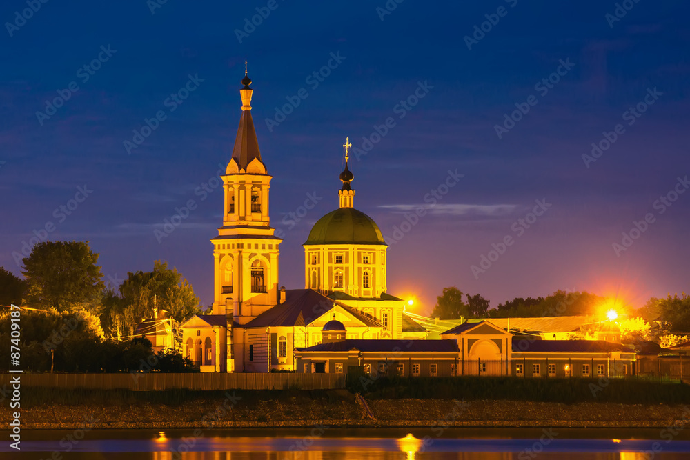 Catherine female monastery on the bank the Volga in Tver, Russia