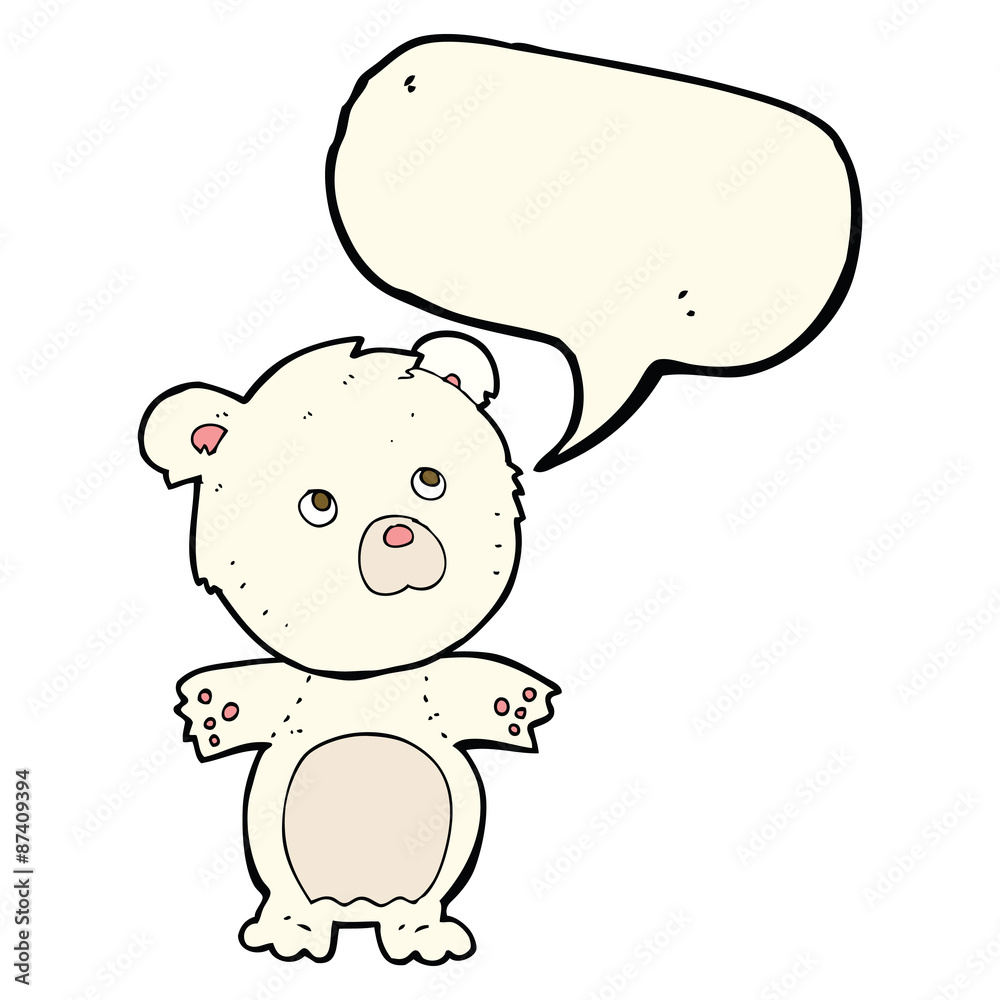 cartoon funny teddy bear with speech bubble cartoon funny teddy bear with speech bubble