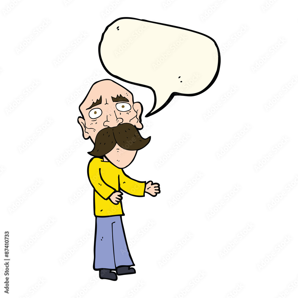 cartoon lonely old man with speech bubble cartoon lonely old man with speech bubble