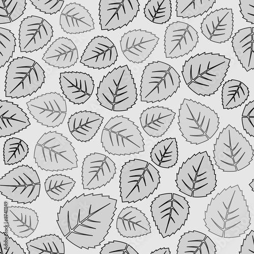 Seamless leaves pattern