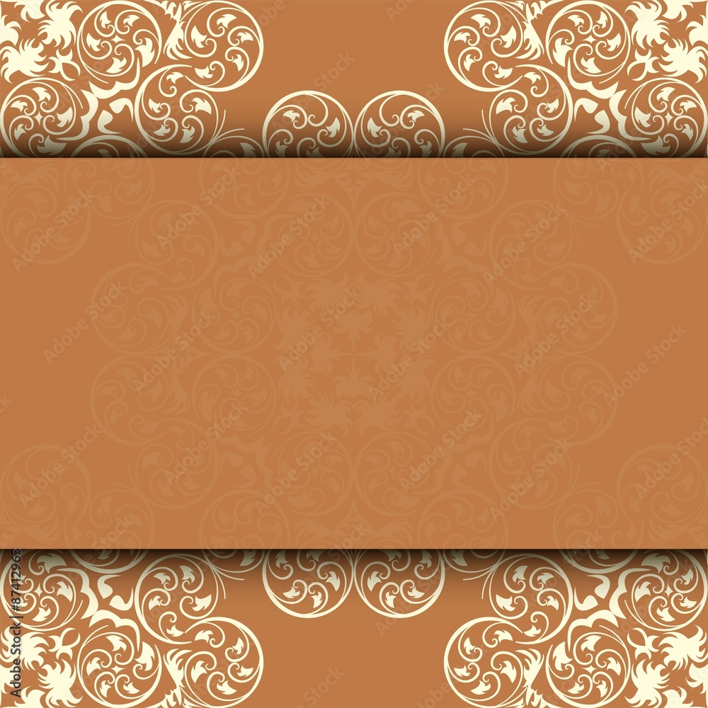 invitation card. background with round pattern for your design