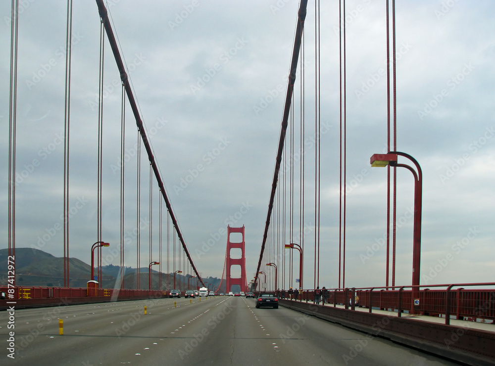 Famous Golden Gate Bridge in San Francisco California USA