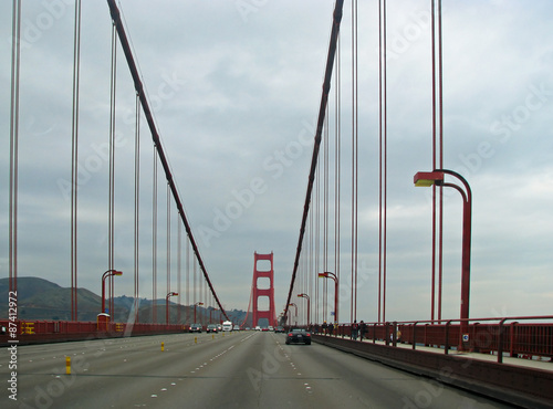 Famous Golden Gate Bridge in San Francisco California USA