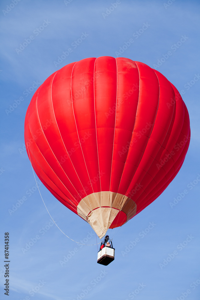 Fototapeta premium Red hot air balloon