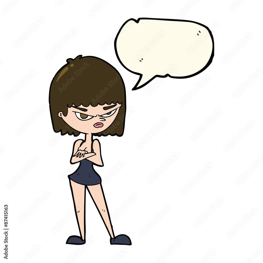 cartoon angry woman with speech bubble cartoon angry woman with speech bubble