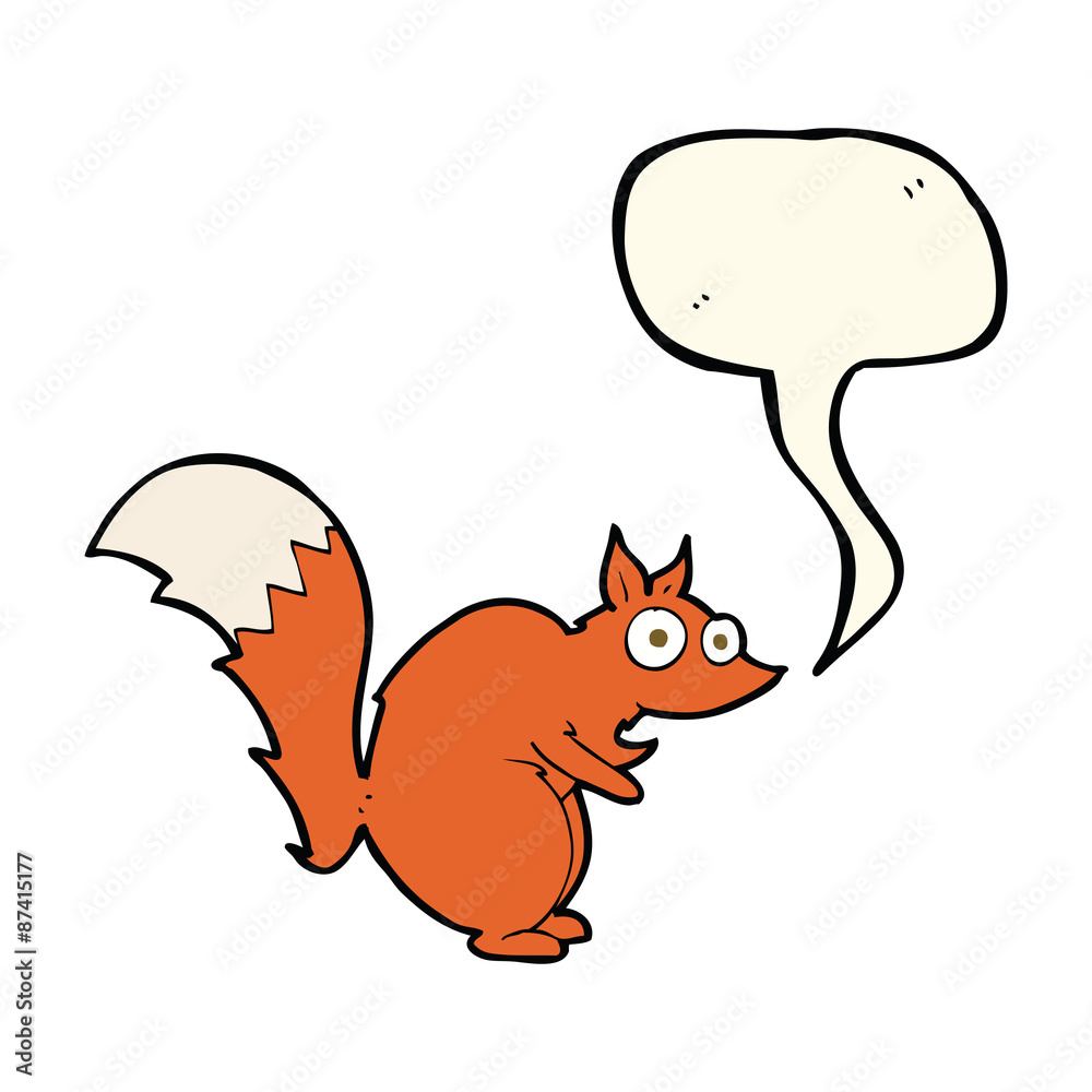 funny startled squirrel cartoon with speech bubble funny startled squirrel cartoon with speech bubble