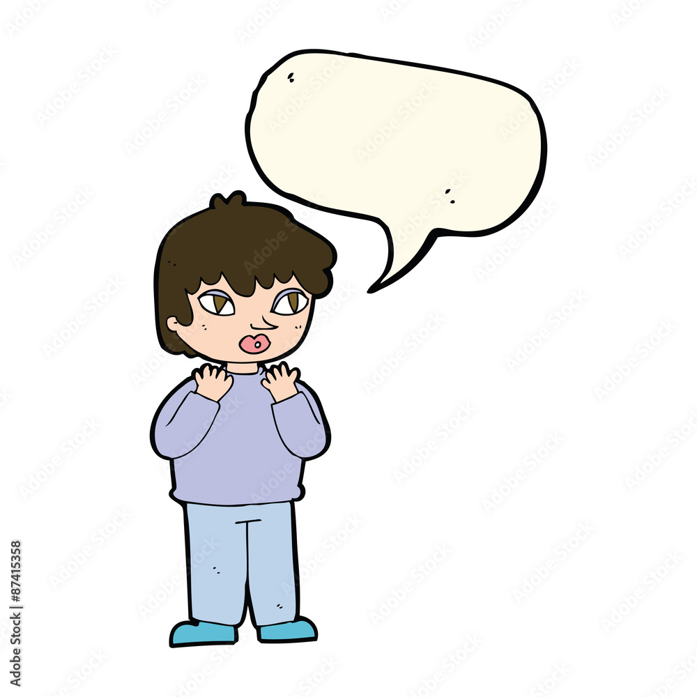 cartoon worried person with speech bubble cartoon worried person with speech bubble