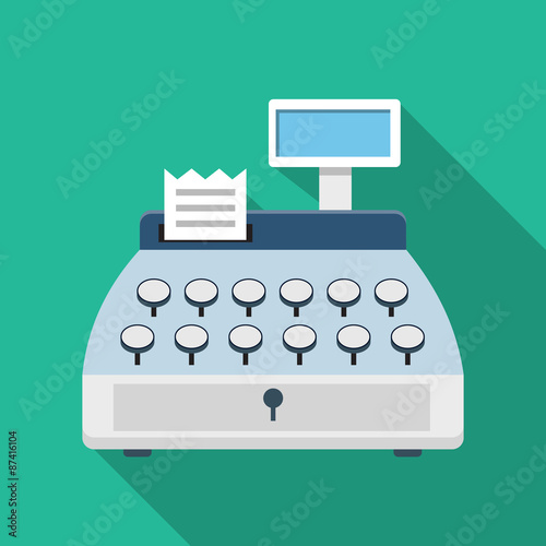Cash register machine icon
