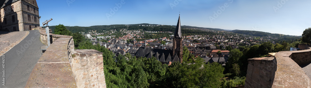 marburg germany old city panoramic view