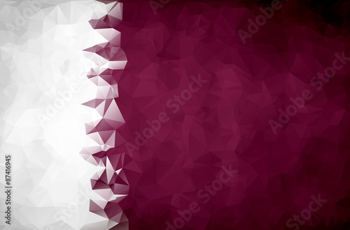 Abstract Qatar flag polygon