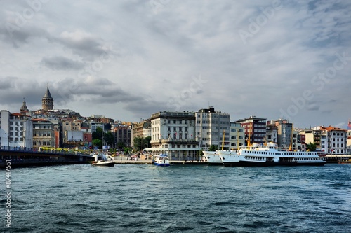 Golden Horn, Karakoy Galata Bridge Istanbul, Turkey