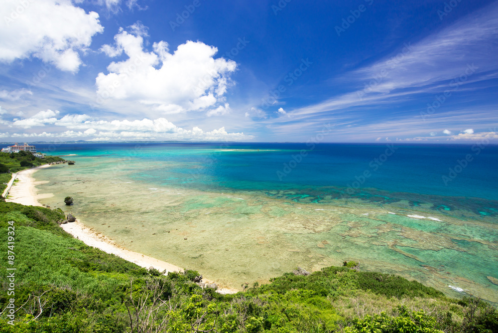 沖縄の海・知念岬公園からの眺め
