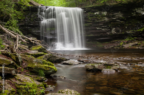 Fototapeta Naklejka Na Ścianę i Meble -  Waterfall in Ricketts Glen State Park, Pennsylvania