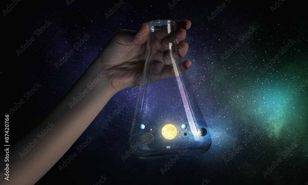 Flask and the objects in it