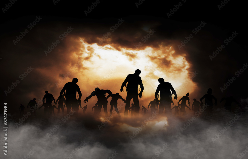 Obraz premium halloween festival illustration and background