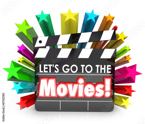 Foto Let's Go to the Movies Film Clapper Board Watch Fun Entertainmen