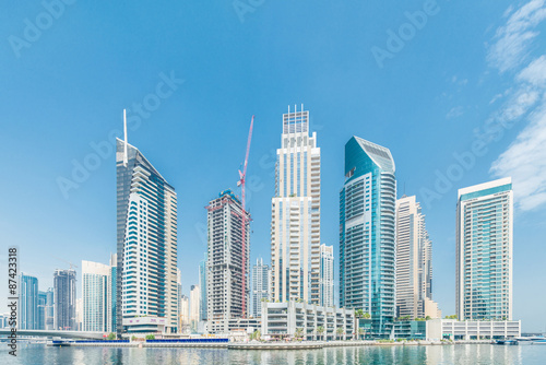 Photography Dubai - AUGUST 9, 2014: Dubai Marina district on August 9 in UAE