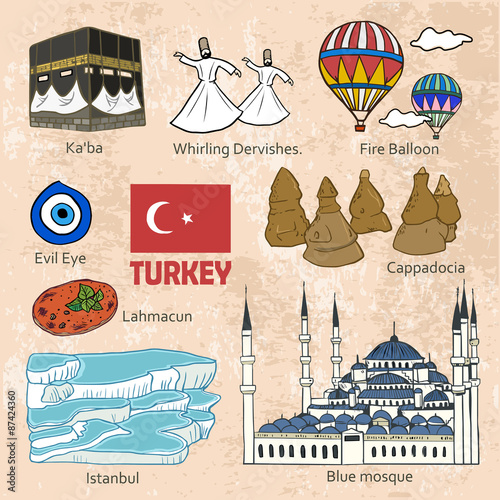 travel concept of Turkey