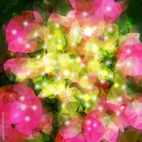 Abstract geometric background with polygons