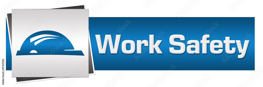 Work Safety Blue Grey Horizontal Work Safety Blue Grey Horizontal