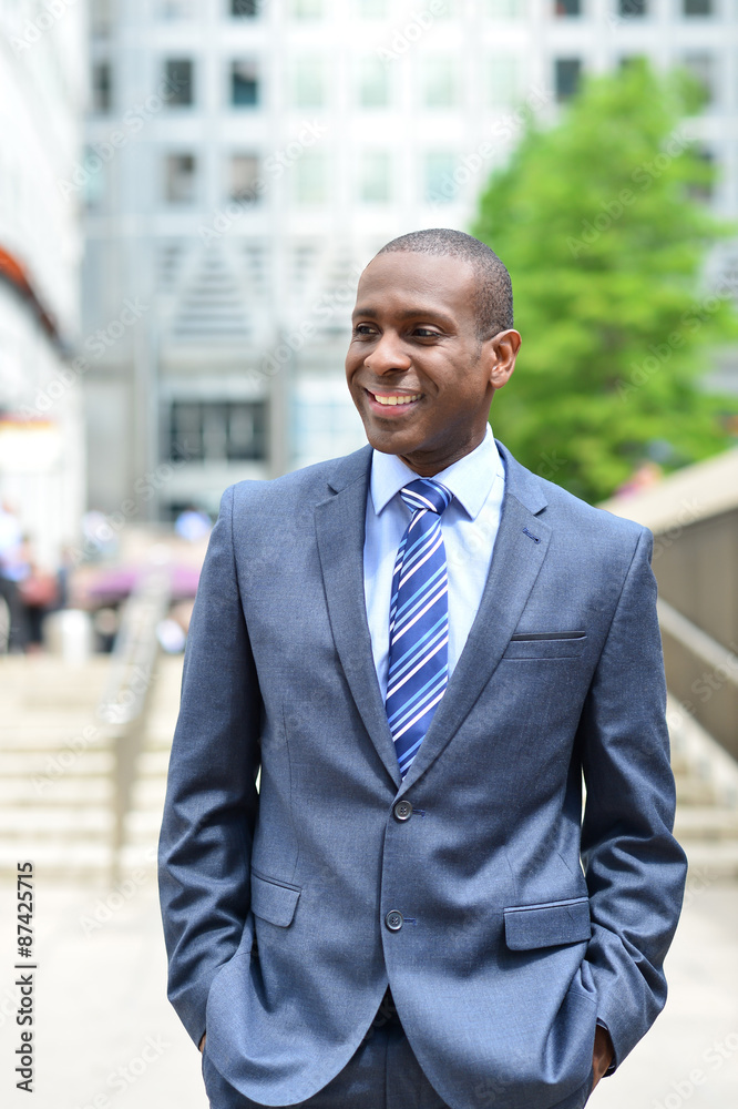 Relaxed businessman at outdoors Relaxed businessman at outdoors