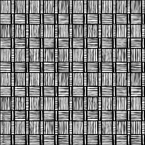 Handmade striped seamless background.