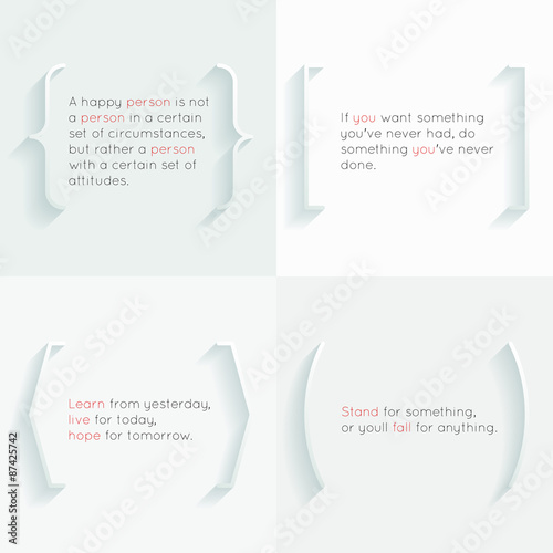 Vector quotes and brackets