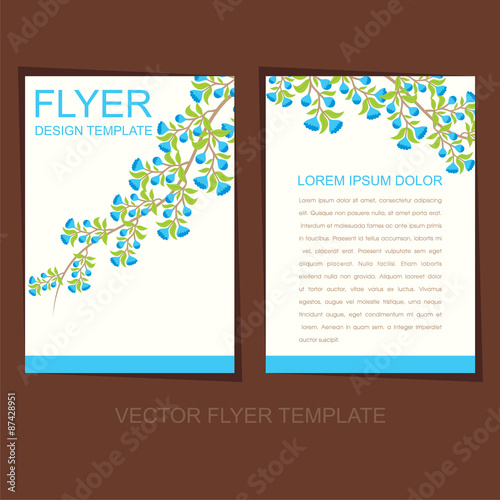 creative natural flyer or banner design vector