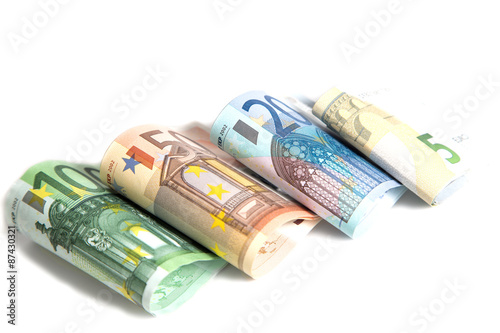 ,валюта на белом фоне ,доллары евро