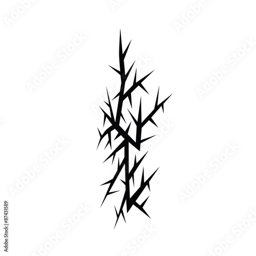 Vector tribal tattoo design sketch. Sleeve art abstract pattern arm. Simple icon on white background. Designer isolated abstract element for arm, leg, shoulder men and women. © Rudvi