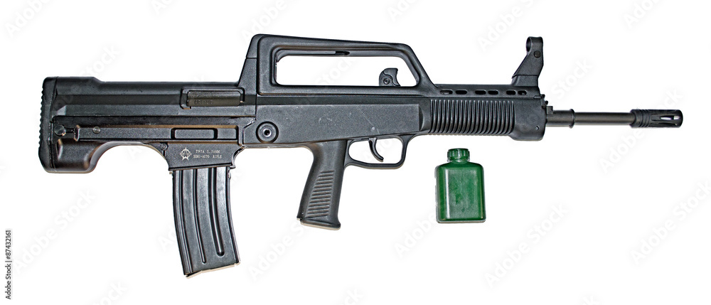 US Army carbine Norinco isolated on a white background