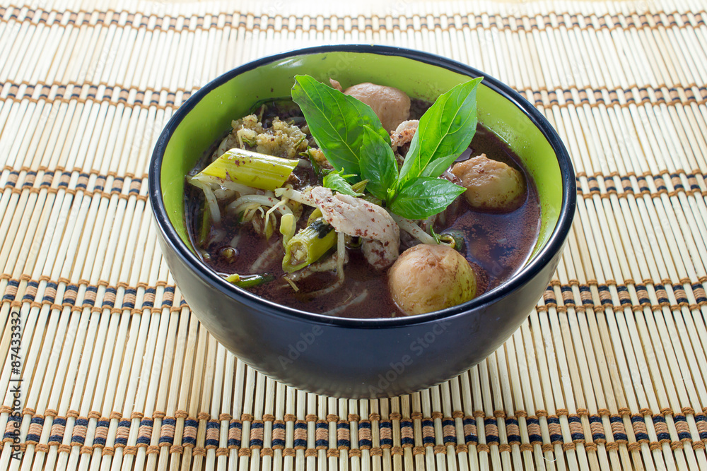 noodle of traditional thai food noodle of traditional thai food