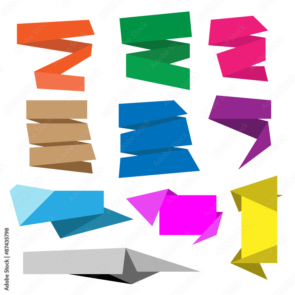 Colorful banner on white background Colorful banner on white background