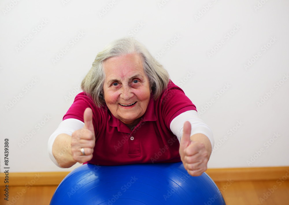 Seniorin beim Sport