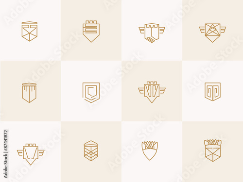 Geometric trendy hipster Icons 