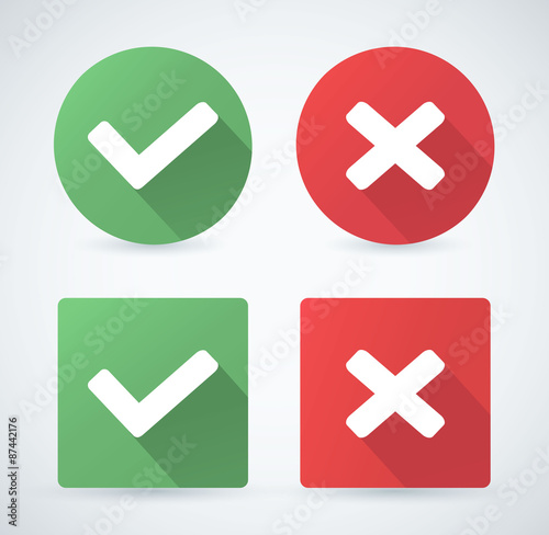 Vector check mark icons.