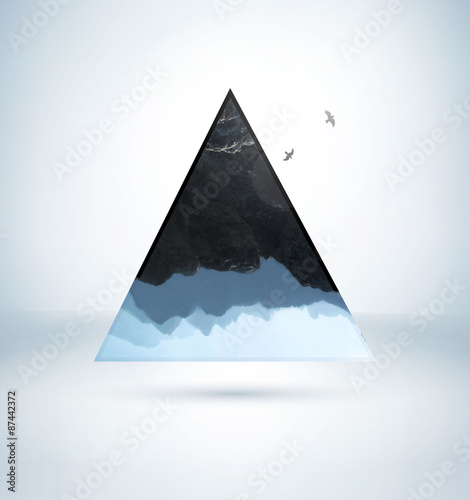 Abstract triangle vector background