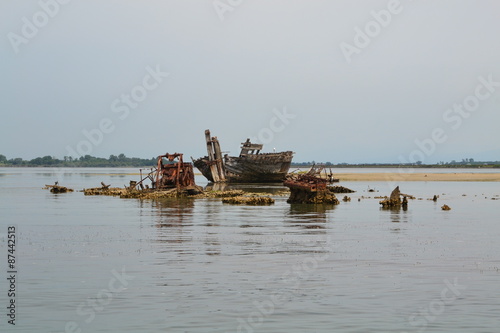 Fotografía relitti nella laguna di Grado