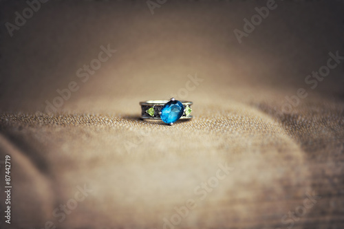 Fototapeta Naklejka Na Ścianę i Meble -  Close up of a engagement ring