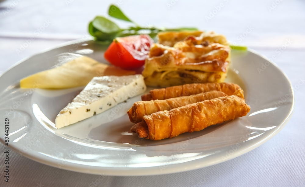Cheese and pastry Cheese and pastry