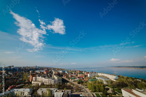 Ульяновск, Россия. Вид на город сверху