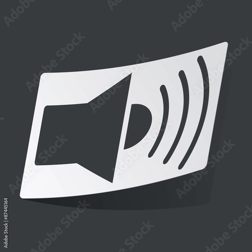 Monochrome sound sticker