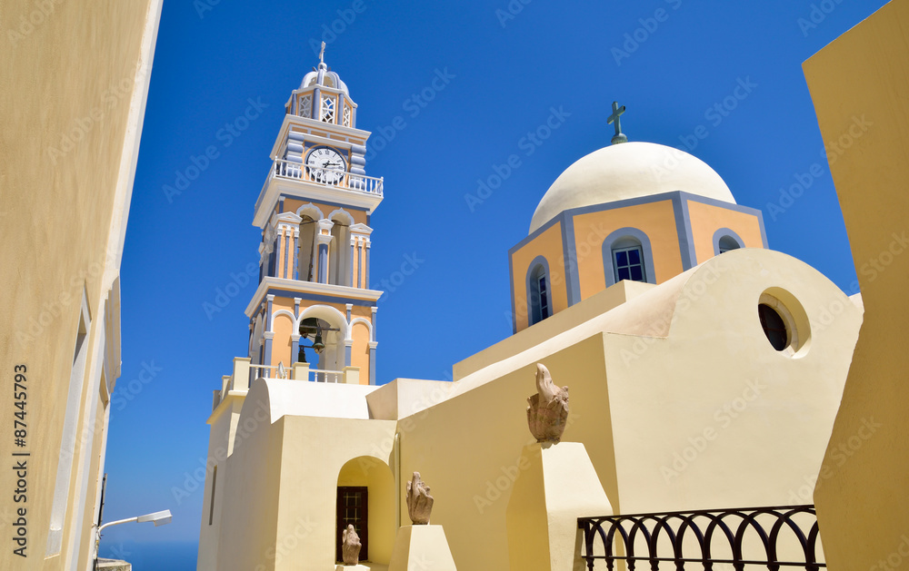 Church architecture in Santorini, Greece