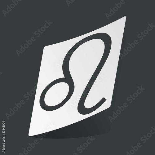 Monochrome Leo sticker