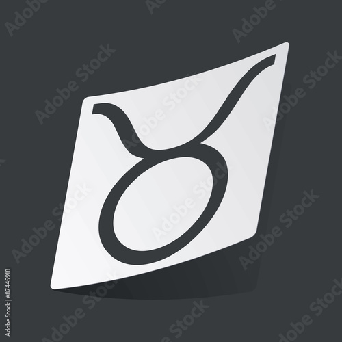 Monochrome Taurus sticker