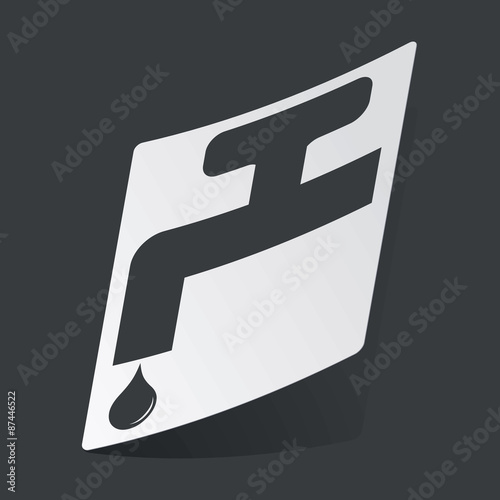 Monochrome water tap sticker