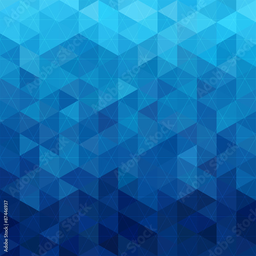 triangular abstract background blue ocean