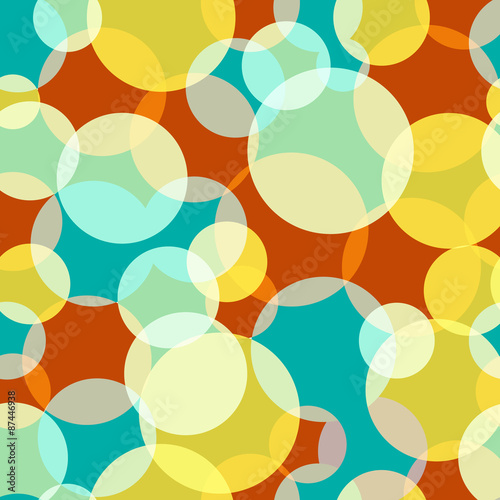 Colorful abstract bubbles.Seamless pattern.Vector